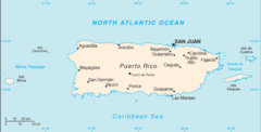 Puerto Rico Small Political Map